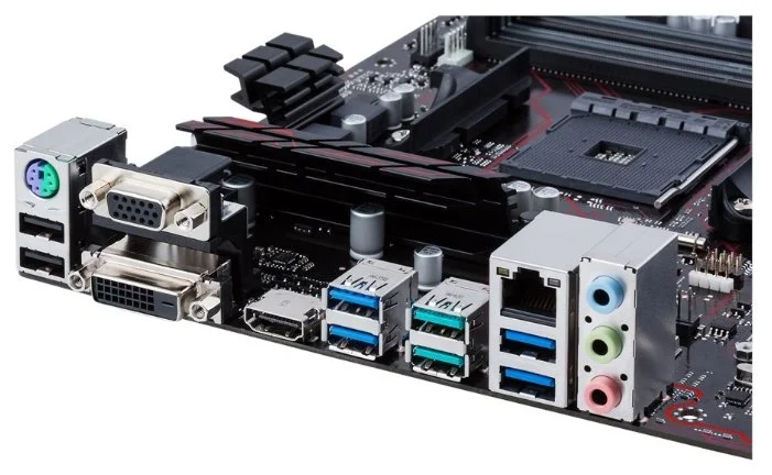 Картинка Материнская плата ASUS PRIME B350-PLUS