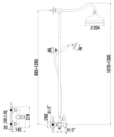 Фото Смеситель LEMARK LM4860B Вилла