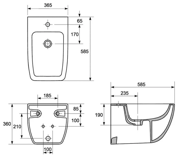 Фото Биде CERSANIT MALMO