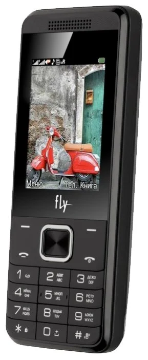 Картинка Мобильный телефон FLY FF245 Dark Grey
