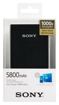 Фото Power bank SONY 5800 mah CP-E6B Blsck (143938)