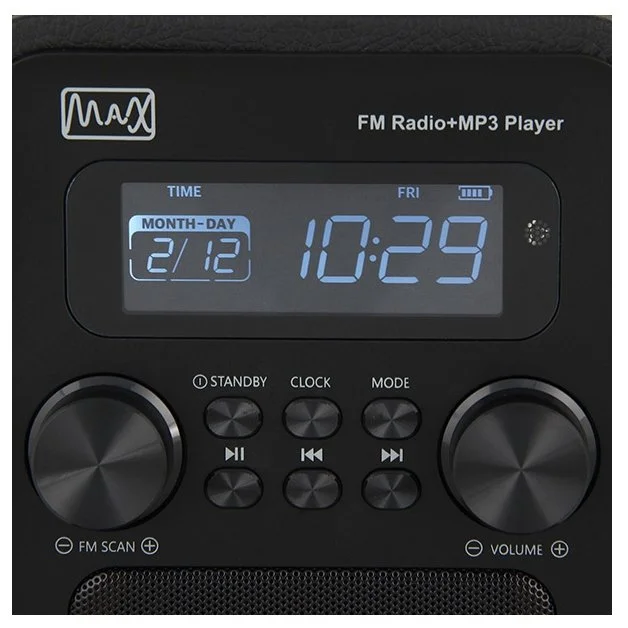 Фотография Радиоприемник MAX MR-340 Balck Edition
