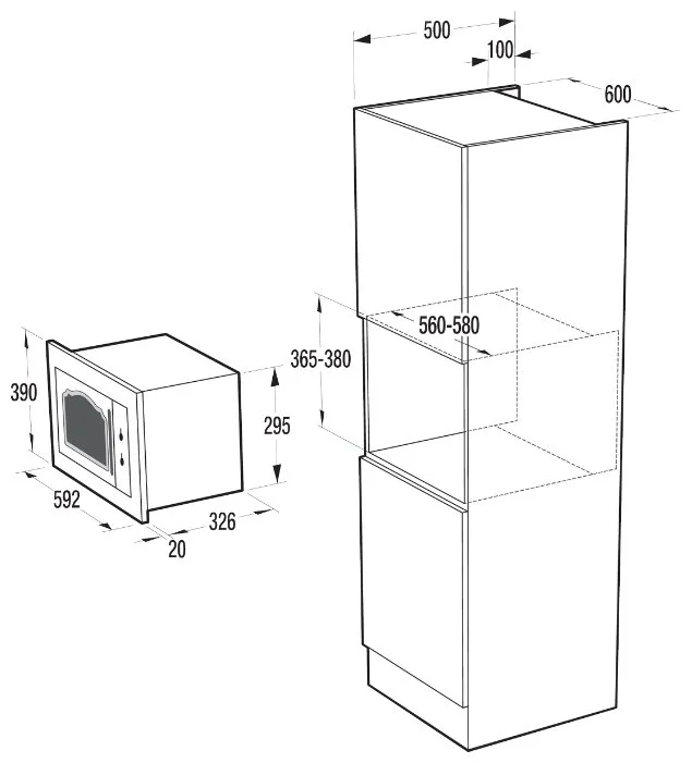 Фото Встраиваемая микроволновая печь GORENJE BM235CLI