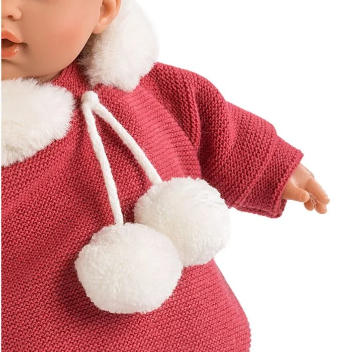 Фотография Кукла LLORENS малышка Татьяна 33см брюнетка в красной курточке 33286