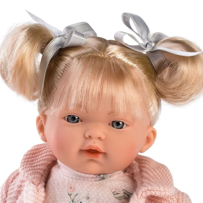 Фото Кукла LLORENS Ариана 33см блондинка в розовом пальто и розовом платье 33112