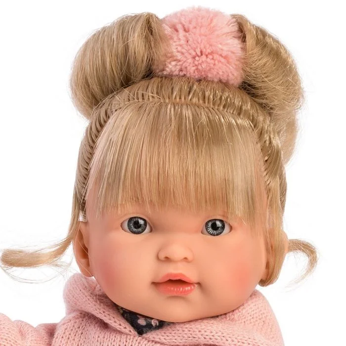 Фото Кукла LLORENS Валерия 28см блондинка в розовой толстовке 28028