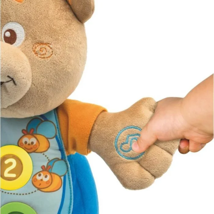 Картинка Развивающая игрушка CHICCO Говорящий мишка Teddy рус./англ. 6м+ 00060014000180