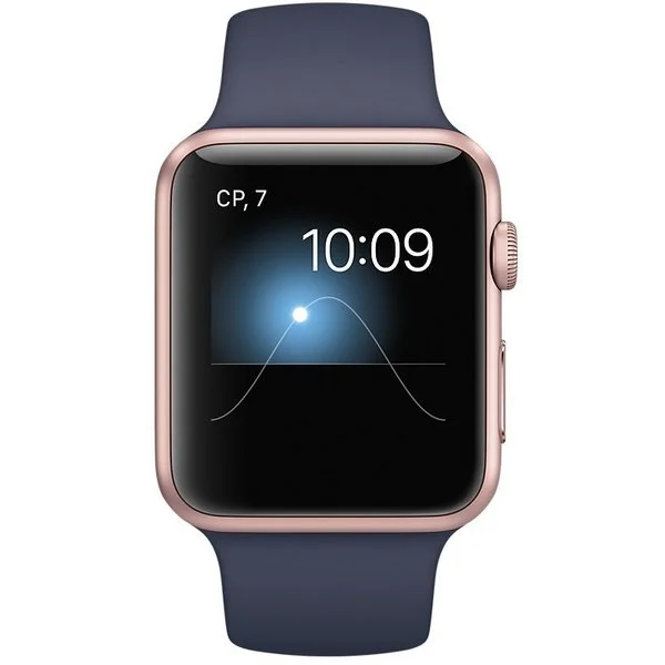 Фото Смарт-часы APPLE Watch Series 1 38mm Rose Gold with Blue (MNNM2)