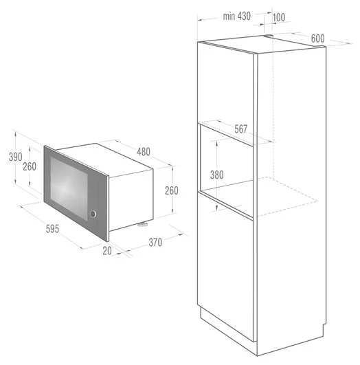 Фото Встраиваемая микроволновая печь GORENJE BM6240SY2B