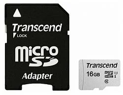 Карта памяти TRANSCEND TS16GUSD300S Class 10 U1