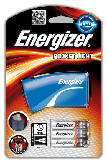 Картинка Фонарь компактный ENERGIZER Pocket 3x AAA синий / красный