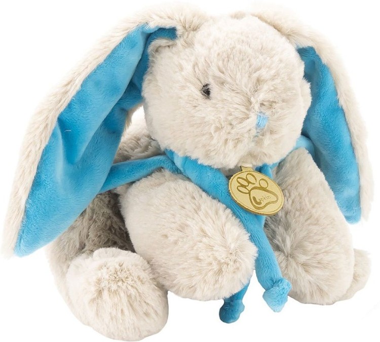 Фото Мягкая игрушка Lapkin Кролик 30 см серый/бирюзовый AT365154