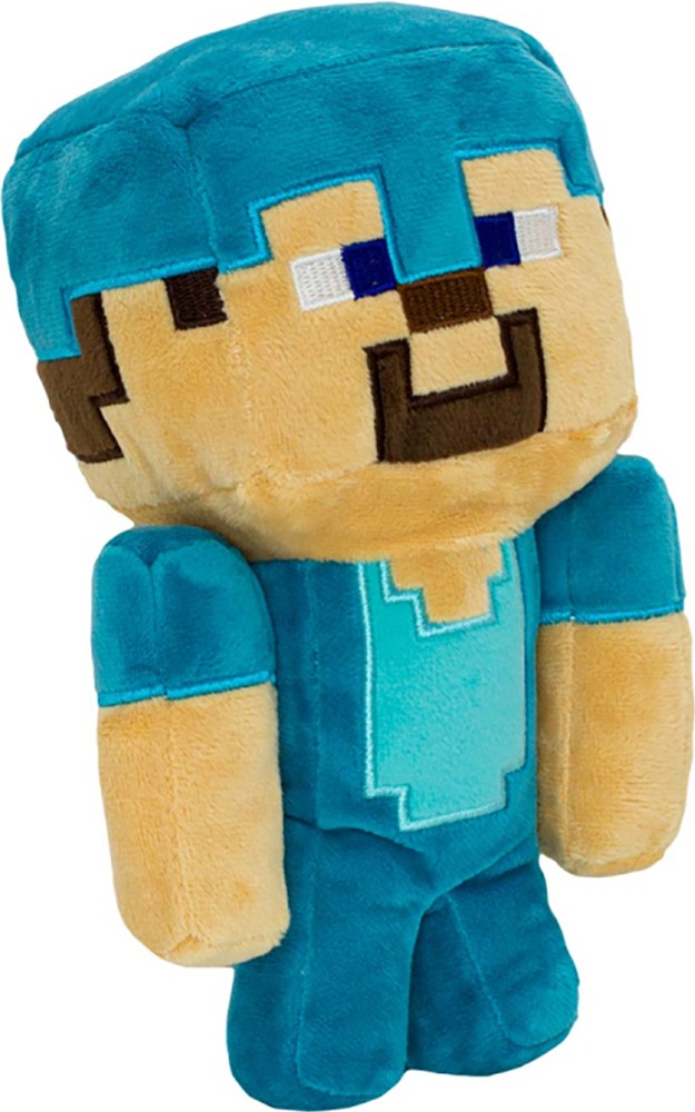 Фото Мягкая игрушка Minecraft Diamond Steve 20см TM13128