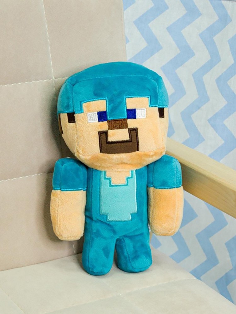 Цена Мягкая игрушка Minecraft Diamond Steve 20см TM13128