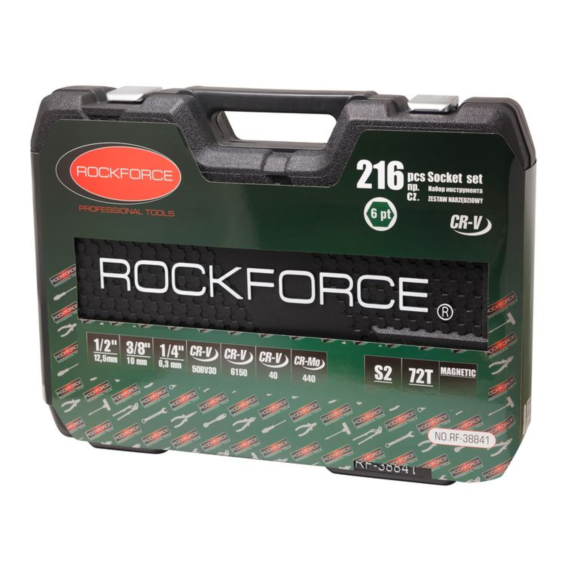 Фотография Набор инструментов ROCKFORCE 216 предметов (RF-38841)