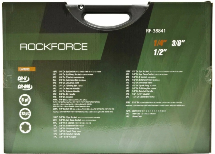 Набор инструментов ROCKFORCE 216пр.PROFI (RF-38841(NEW) Казахстан