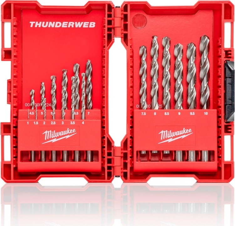 Набор сверл по металлу MILWAUKEE 4932352374 Thunderweb HSS-G, 19 шт.