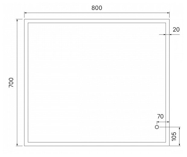 Купить Зеркало IDDIS BRICK BRI8000i98