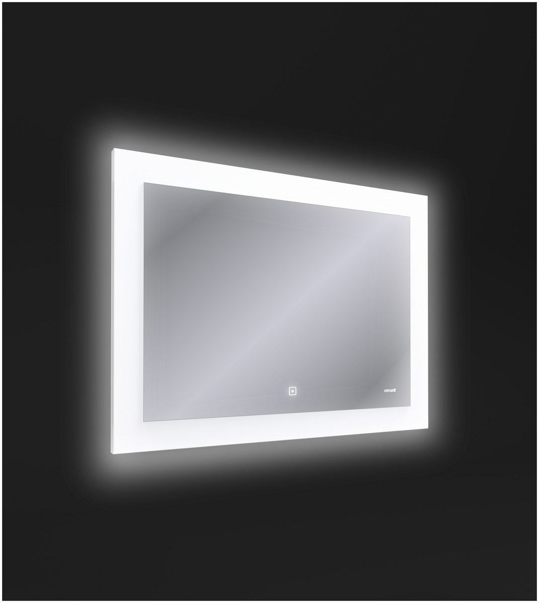 Фото Зеркало CERSANIT LED DESIGN PRO 060 80 часы с подсветкой прямоугольное