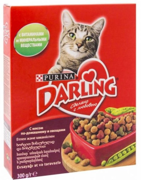 Фото Корм для кошек PURINA Darling мясо/овощи 300 гр