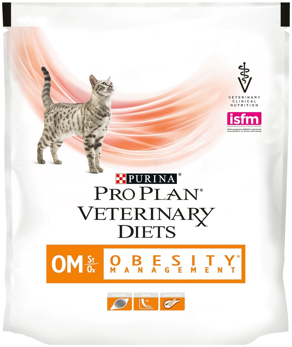 Картинка Корм для кошек PURINA Pro Plan VETERINARY DIETS Dry OM курица 350 гр