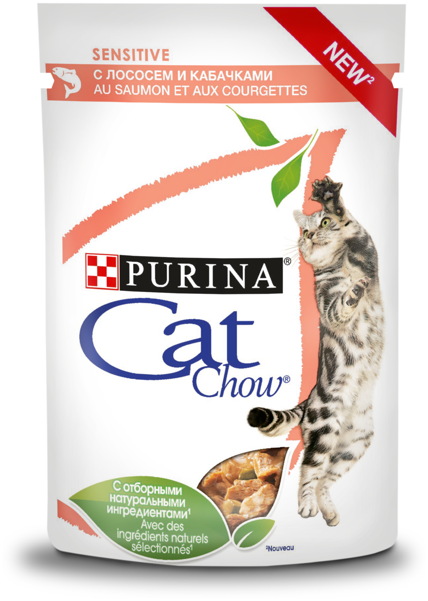 Корм для кошек PURINA Cat Chow д/КошСЧувПищ ГвЖ Лос&Каб 26x85г 85 гр