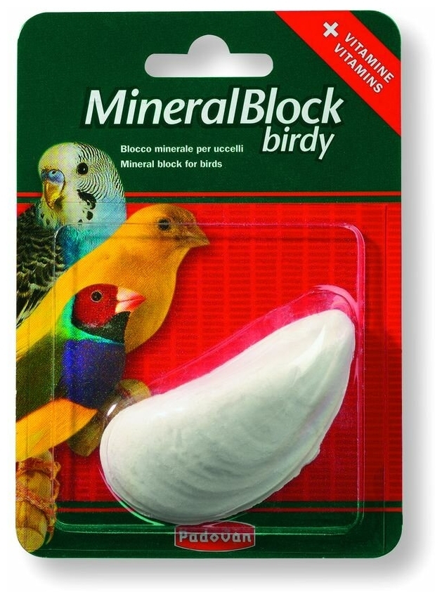 Фото Минеральная добавка PADOVAN MINERALBLOCK Birdy минеральный блок д/декоративных птиц (20г) 002927