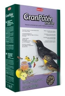 Корм PADOVAN Grandpatee Universelle комплексный универсальный корм для насекомоядных птиц с медом, витаминами и аминокислотами 1 кг. 001913