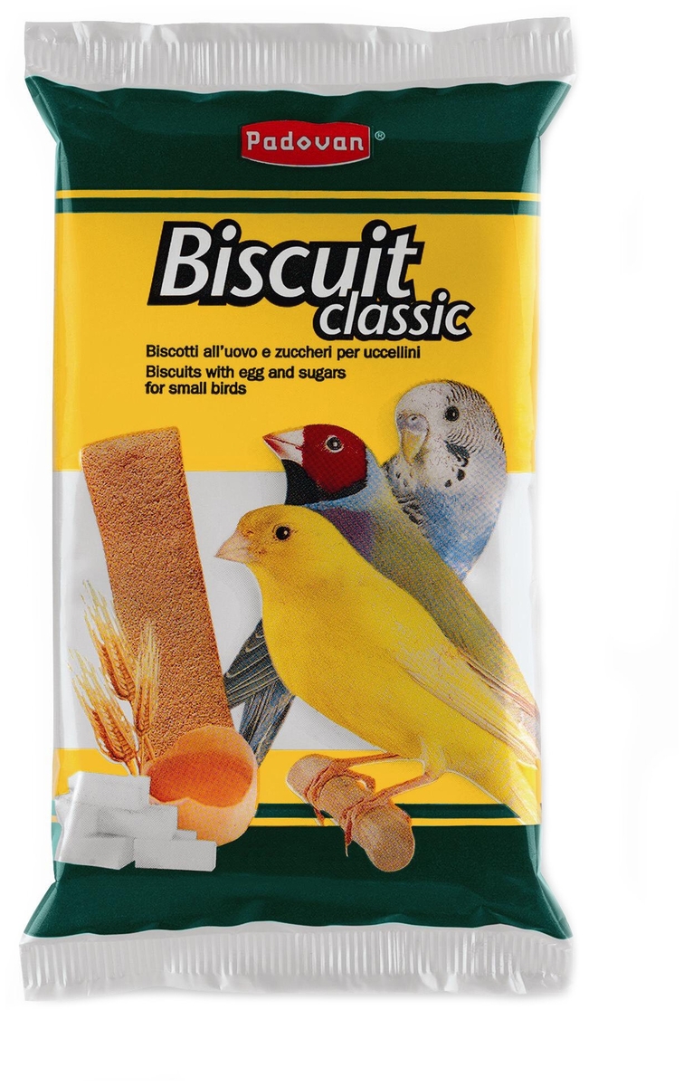 Фото Лакомство PADOVAN BISCUIT Classic бисквиты сладкие/яичные д/декоративных птиц (30г) 003962