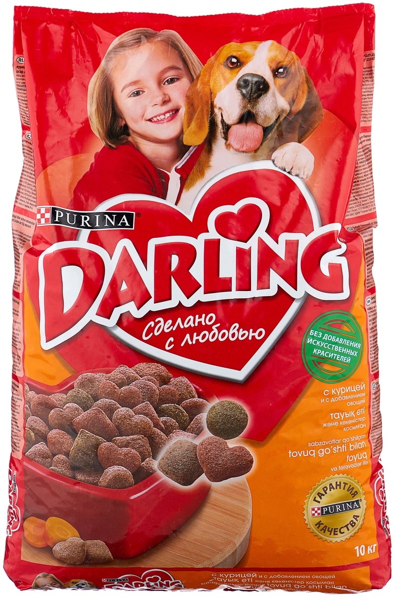 Корм для собак PURINA Darling для взр.собак курица/овощи 10 кг