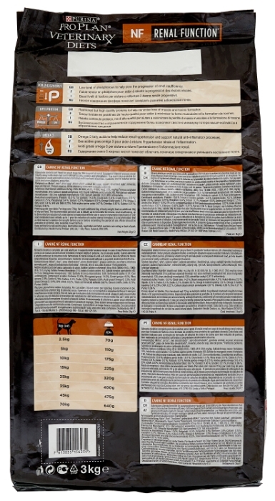 Фотография Корм для собак PURINA Pro Plan VETERINARY DIETS NF 3 кг