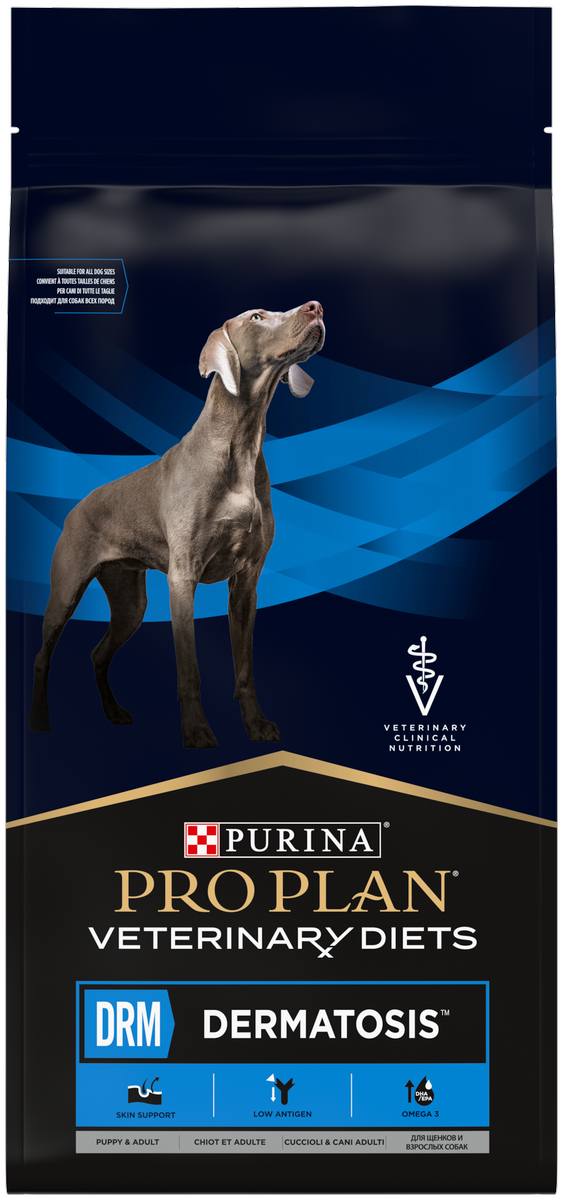 Купить Корм для собак PURINA Pro Plan VETERINARY DIETS DRM 3 кг