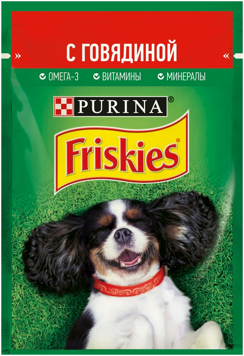 Корм для собак PURINA Friskies говядина 85 гр