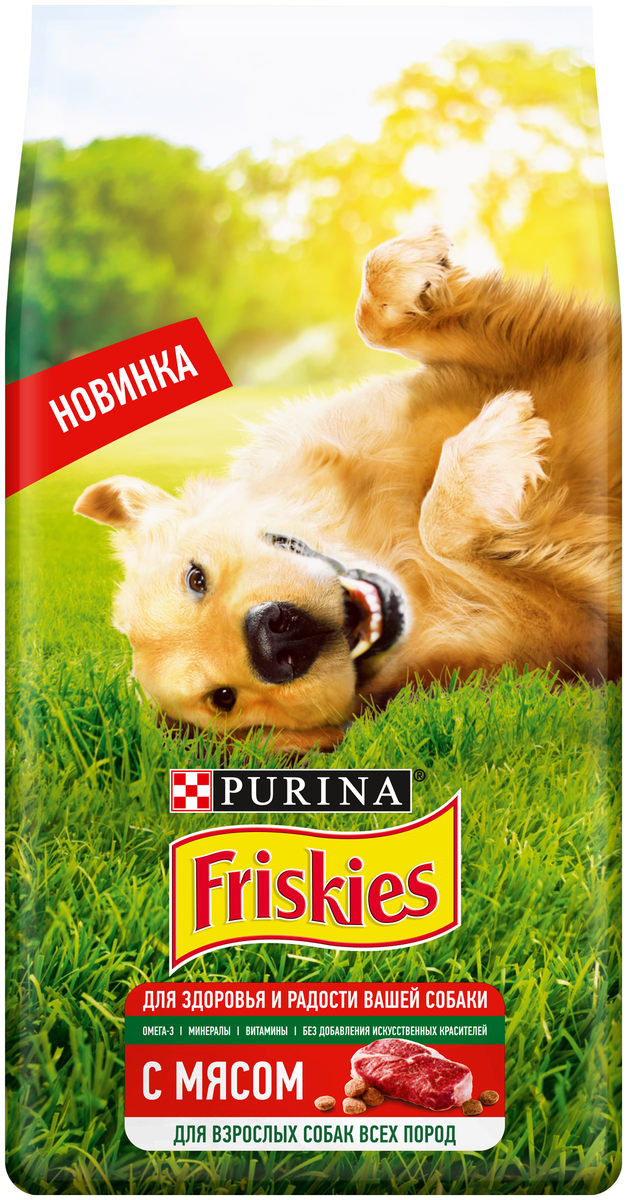 Фото Корм для собак PURINA Friskies Adult мясо 10 кг