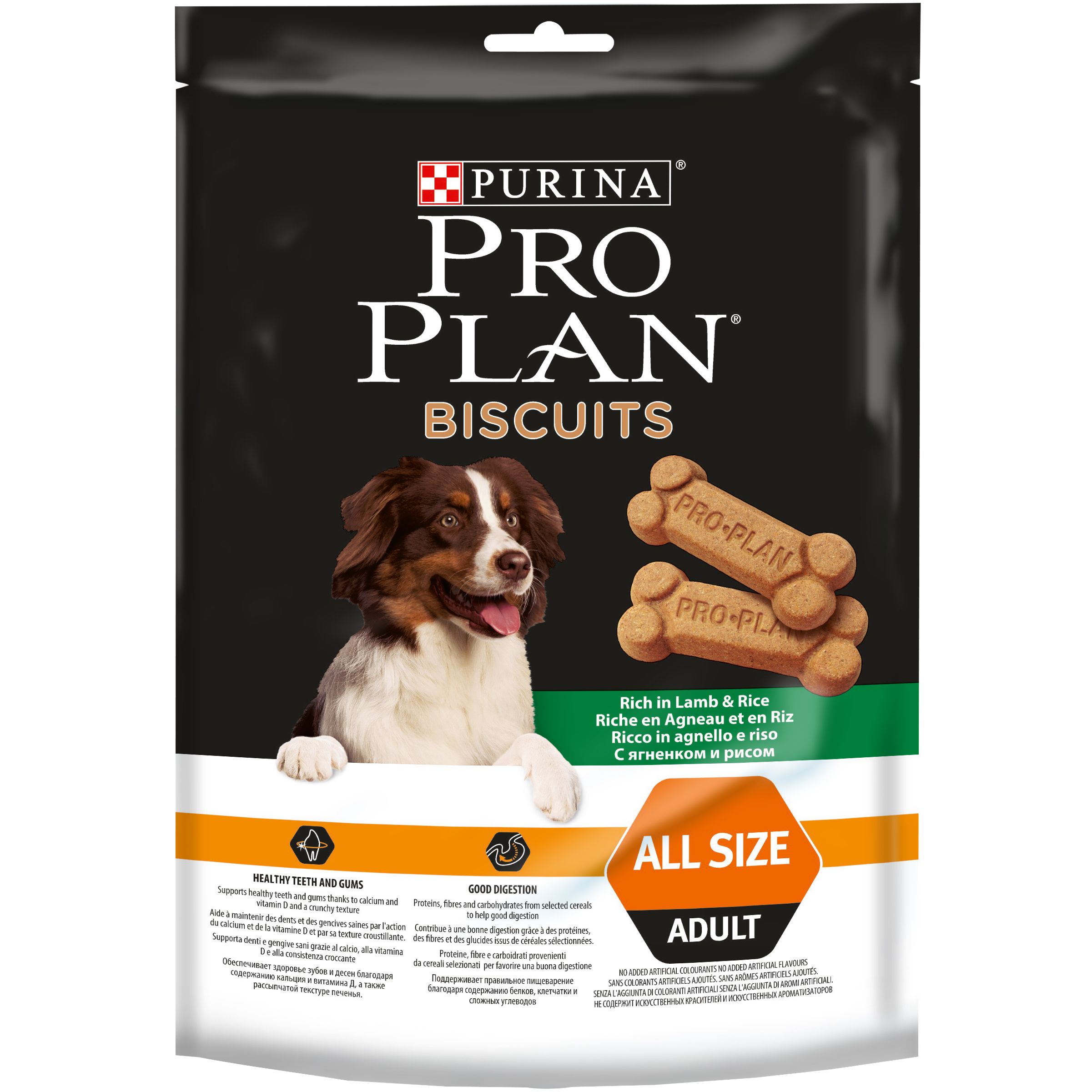 Лакомство для собак PURINA Pro Plan бисквит ягненок/рис 400 гр