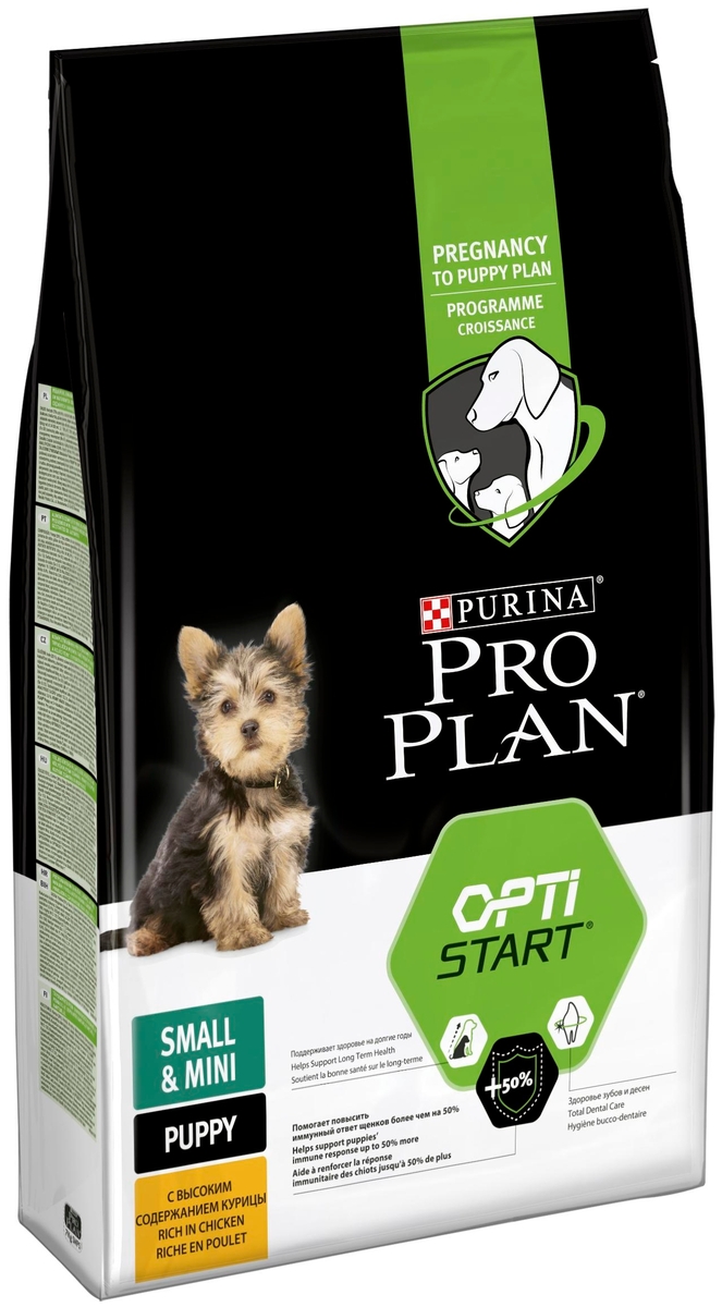 Картинка Корм для собак PURINA Pro Plan д/щенков мелк.пор. курица/рис 7 кг