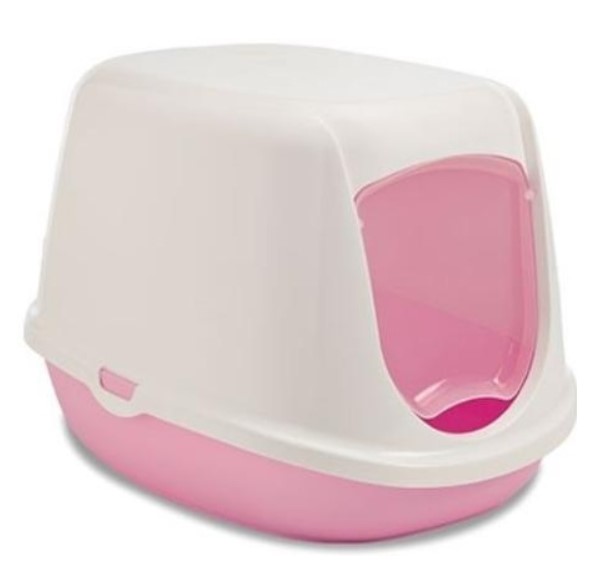 Фото Туалет-био SAVIC бело-розовый 44,5*35,5*32 2000-00WX
