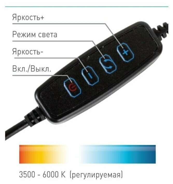 Фотография Кольцевая USB LED лампа Puluz PU407 11.8&amp;amp;quot;