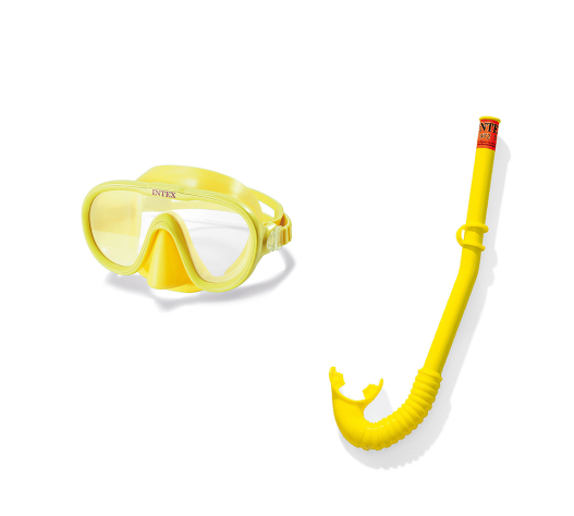 Набор для плавания INTEX 55642 в упаковке: маска трубка