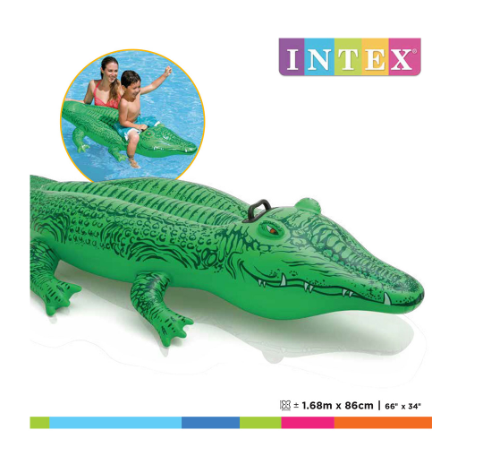 Фотография Надувная игрушка INTEX 58546NP в форме крокодила для плавания
