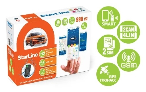 Фото Автосигнализация Star Line S96 V2 BT 2CAN+4LIN GSM-GPS