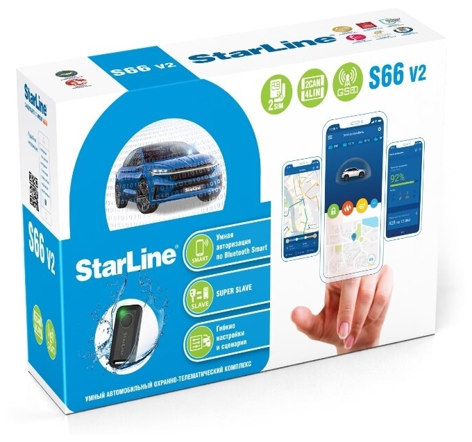 Автосигнализация Star Line S66 v2 BT GSM