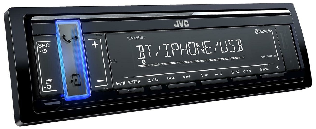 Цена Автомагнитола JVC KD-X361BT 1DIN 4х50Вт