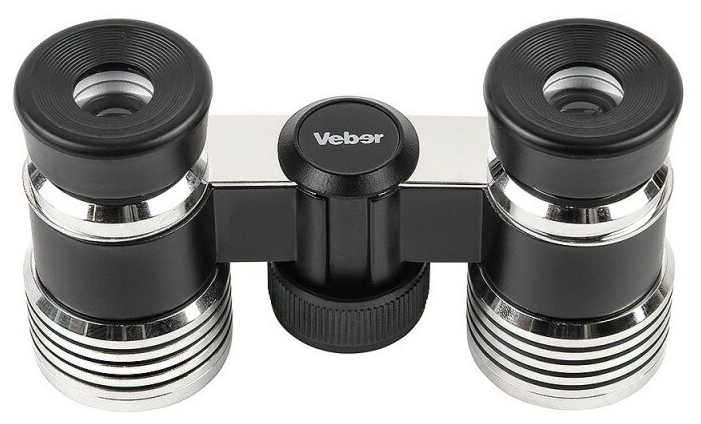 Фото Бинокль VEBER Opera БГЦ 3x27 Black-Silver