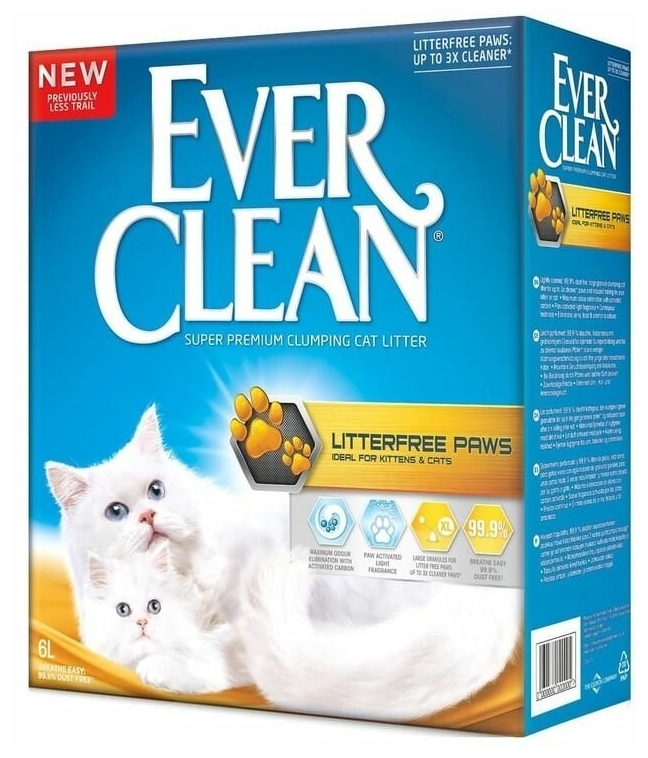 Фото Наполнитель Ever Clean Litter Free Paws (6 л)