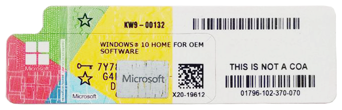 Фото Лицензия MICROSOFT Windows Home 10 64Bit Russian 1pk DSP OEI Kazakhstan Only DVD (KW9-00118)