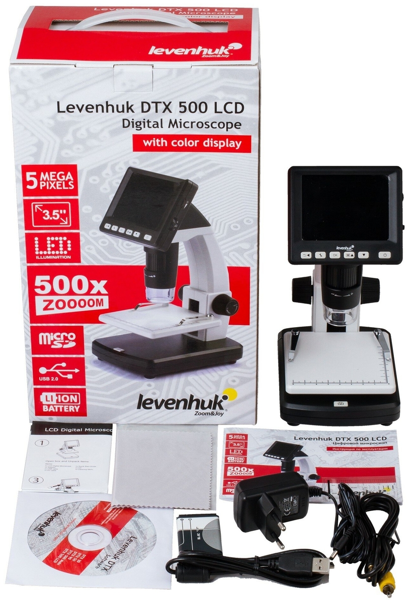 Микроскоп LEVENHUK DTX 500 LCD Казахстан