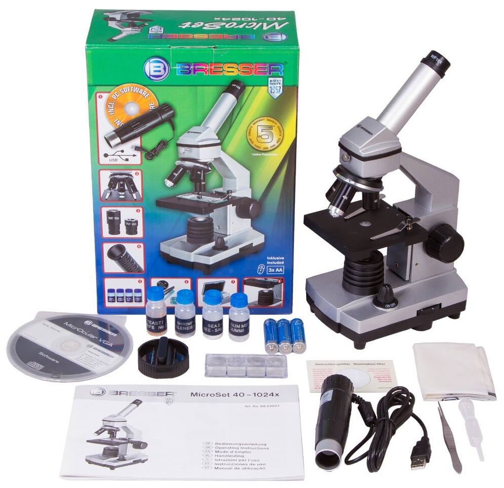 Микроскоп цифровой BRESSER Junior 40x-1024x без кейса Казахстан