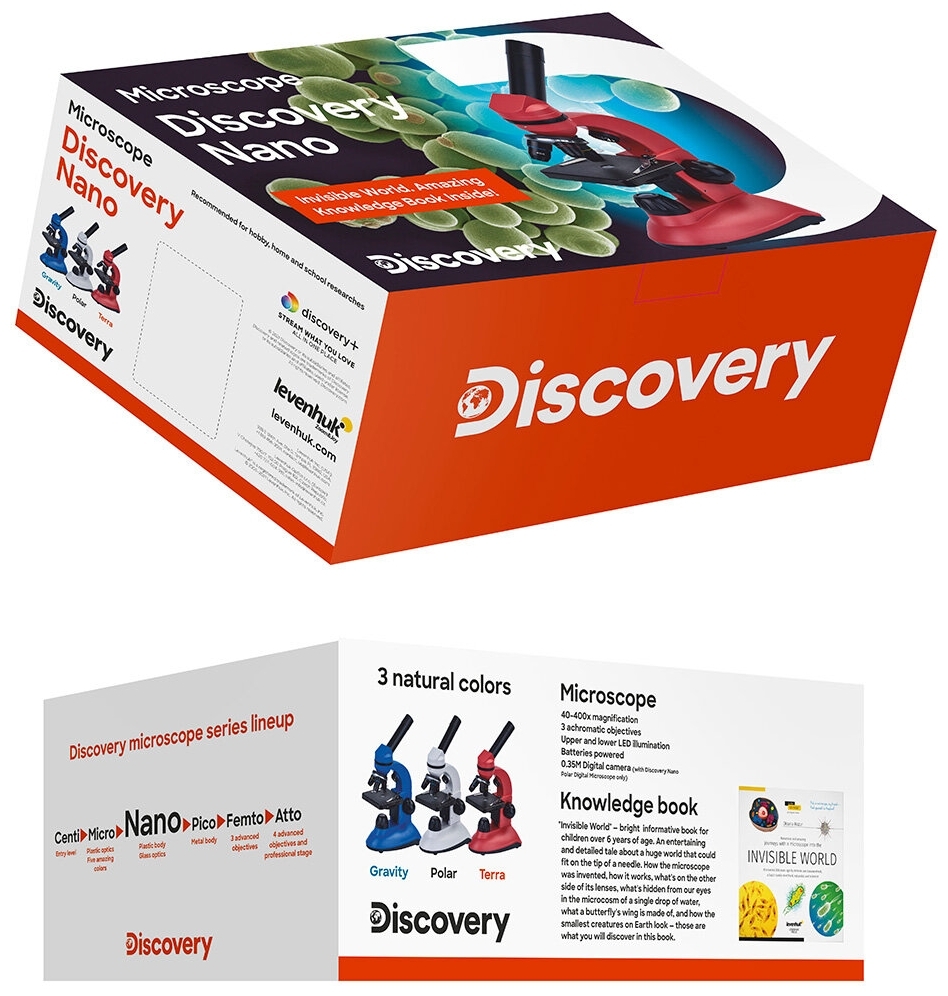 Цена (RU) Микроскоп Discovery Nano Polar с книгой