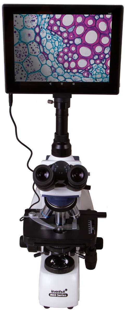 Картинка Микроскоп LEVENHUK MED D35T LCD тринокулярный